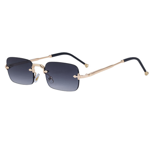 Hexen – Rimless Rectangular Sunglasses