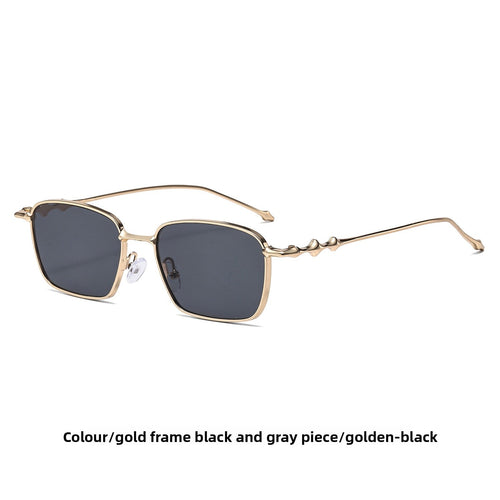 Aurelle – Rectangular Metal Sunglasses