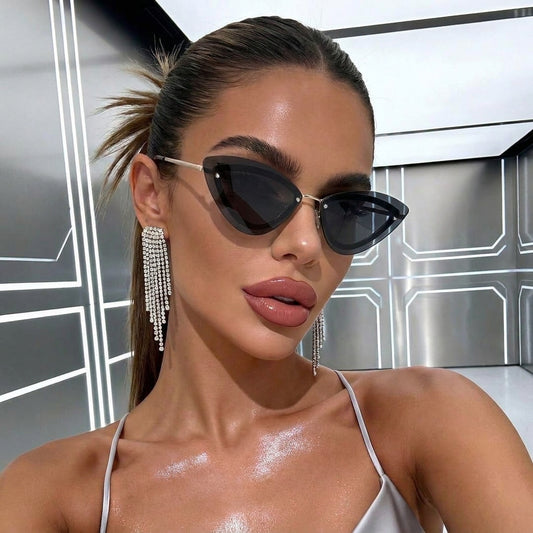 Maren – Rimless Cat Eye Sunglasses