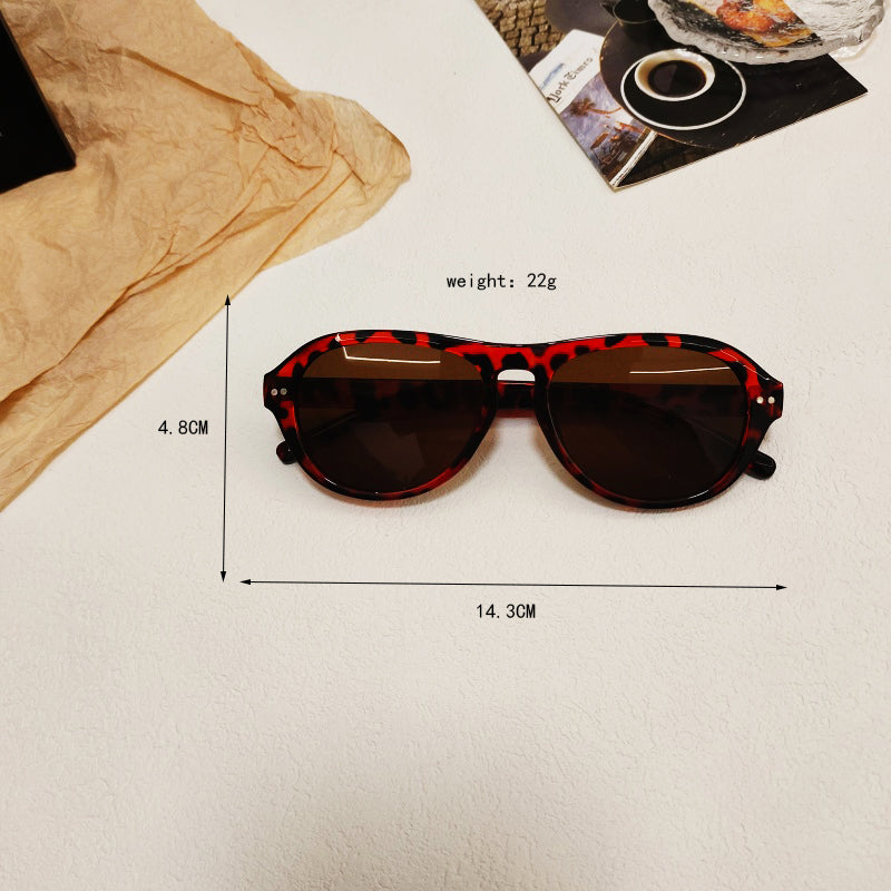 Draven – Rounded Aviator Sunglasses