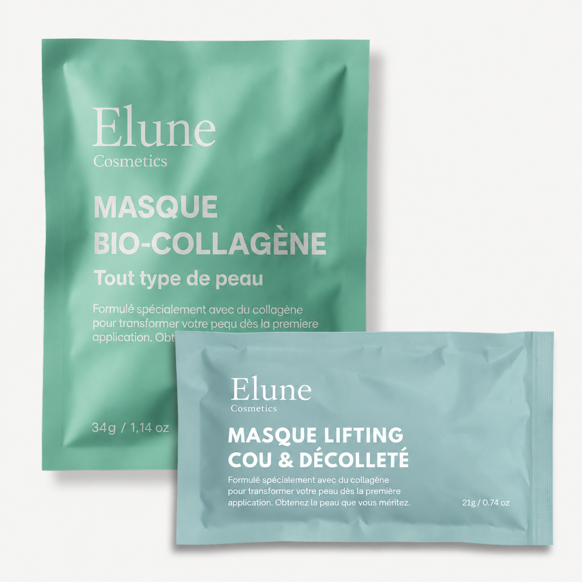 Kollagenmaske til ansigt, hals og décolleté